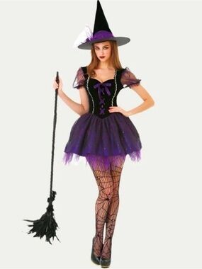Hauntlook Wicked Witch Adult Halloween Costume Women’s Size Medium NEW